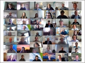 Collage of screenshots of speakers at AFCP's April Quarterly Technical Meeting