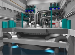 Digital representation of the Westinghouse lead fast reactor